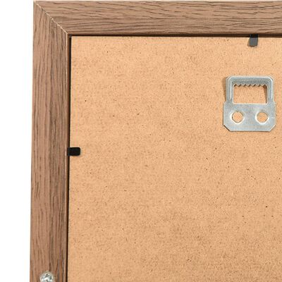 vidaXL Collage Photo Frame for 10x(13x18 cm) Picture Light Brown MDF