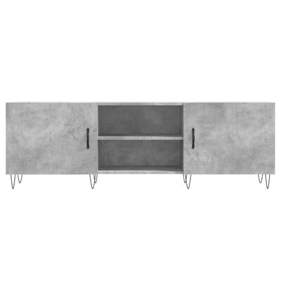 vidaXL TV Cabinet Concrete Grey 150x30x50 cm Engineered Wood