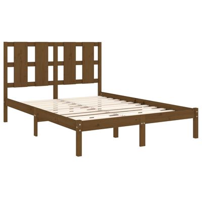 vidaXL Bed Frame without Mattress Honey Brown 120x200 cm Solid Wood Pine