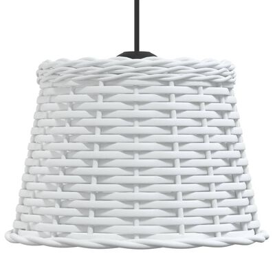 vidaXL Ceiling Lamp Shade White Ø25x17 cm Wicker