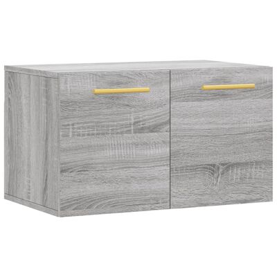 vidaXL Wall Cabinet Grey Sonoma 60x36.5x35 cm Engineered Wood