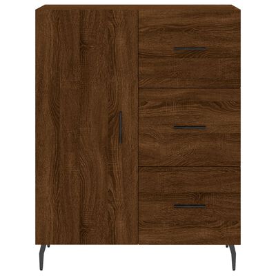 vidaXL Highboard Brown Oak 69.5x34x180 cm Engineered Wood