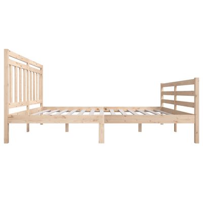 vidaXL Bed Frame without Mattress Solid Wood 160x200 cm (810440+814104)