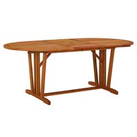 vidaXL Garden Table 200x100x75 cm Solid Wood Eucalyptus