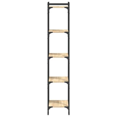 vidaXL Bookcase 5-Tier Sonoma Oak 40x30x154 cm Engineered Wood