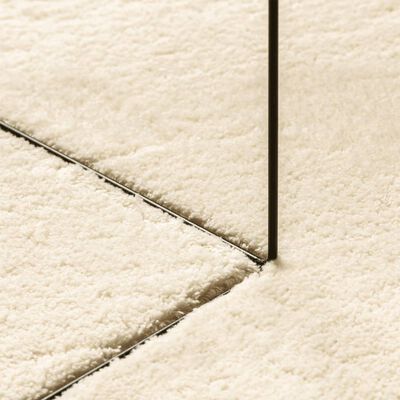 vidaXL Rug HUARTE Short Pile Soft and Washable Cream 80x200 cm