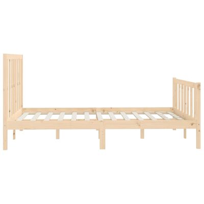 vidaXL Bed Frame without Mattress 150x200 cm King Size Solid Wood