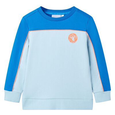 Kids' Sweatshirt Bright Blue and Light Blue 116