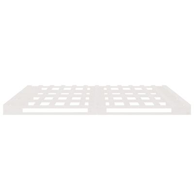 vidaXL Pallet Bed without Mattress White 120x200 cm Solid Wood