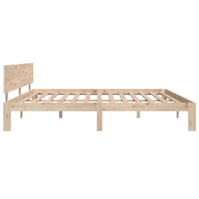 vidaXL Bed Frame without Mattress Solid Wood Pine 200x200 cm