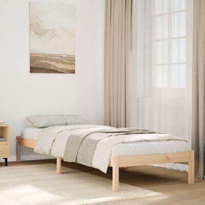 vidaXL Extra Long Bed Frame without Mattress 80x210 cm Solid Wood Pine