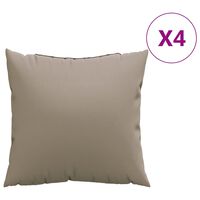 vidaXL Sofa Cushions 4 pcs Taupe 40x40 cm Fabric