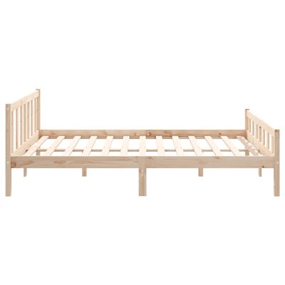 vidaXL Bed Frame without Mattress Solid Wood 120x200 cm