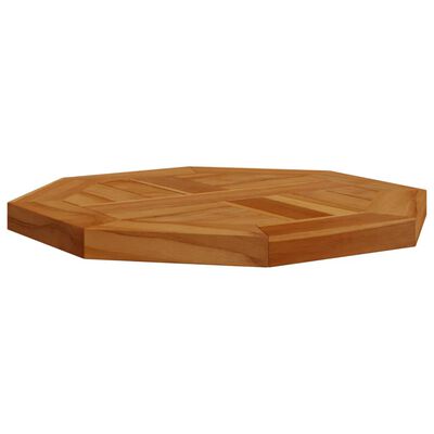 vidaXL Table Top 40x40x2.5 cm Octagonal Solid Wood Teak