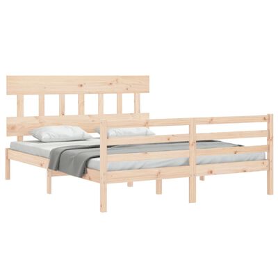 vidaXL Bed Frame without Mattress 160x200 cm Solid Wood