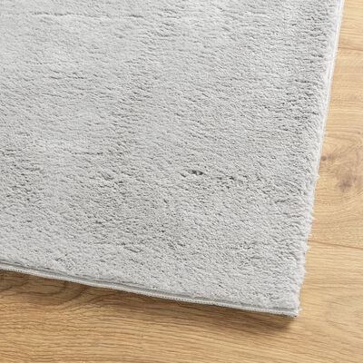 vidaXL Rug HUARTE Short Pile Soft and Washable Grey 80x250 cm