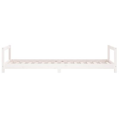 vidaXL Kids Bed Frame White 90x200 cm Solid Wood Pine