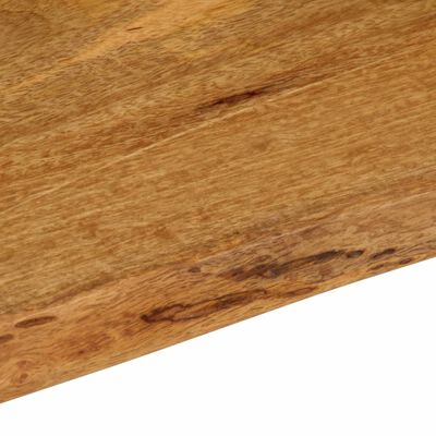 vidaXL Table Top 140x40x2.5 cm Live Edge Solid Wood Mango