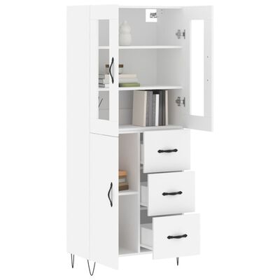 vidaXL Highboard White 69.5x34x180 cm Engineered Wood