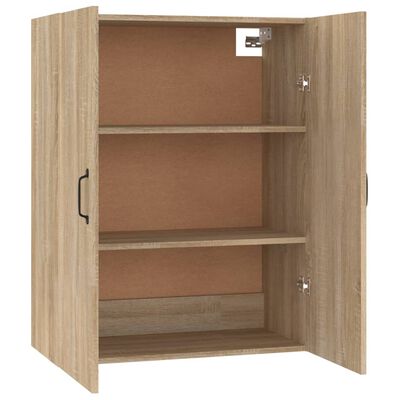 vidaXL Hanging Cabinet Sonoma Oak 69,5x34x90 cm Engineered Wood