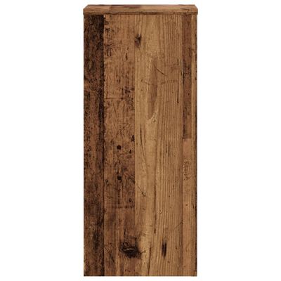 vidaXL Plant Stands 2 pcs Old Wood 30x30x70 cm Engineered wood