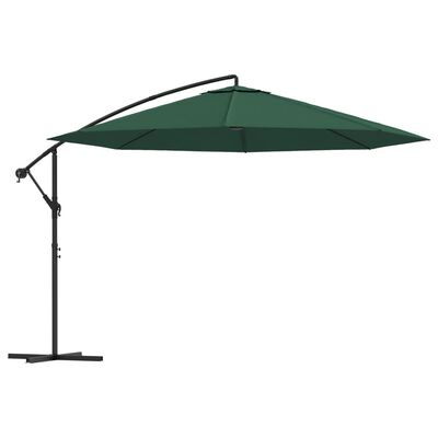 vidaXL Cantilever Garden Parasol 3.5 m Green