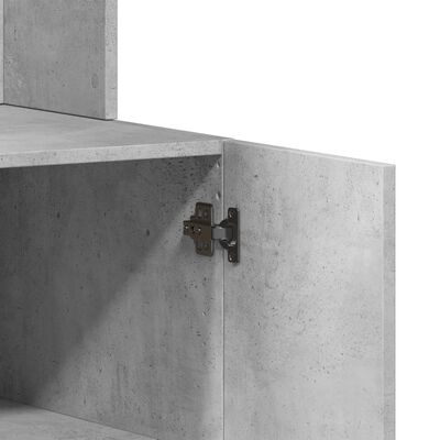 vidaXL Kitchen Cabinet Concrete Grey 95x50x180 cm Engineered Wood