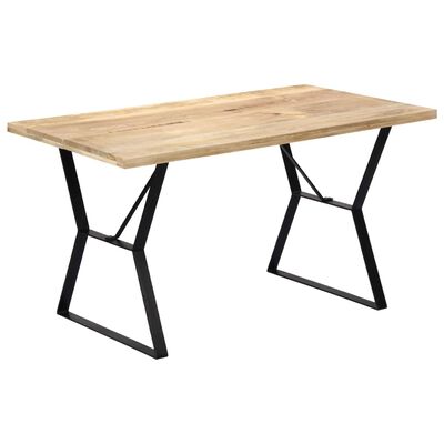 vidaXL Dining Table 140x80x76 cm Solid Mango Wood