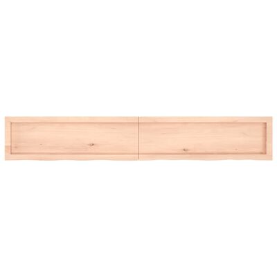 vidaXL Bathroom Countertop 180x30x(2-4) cm Untreated Solid Wood