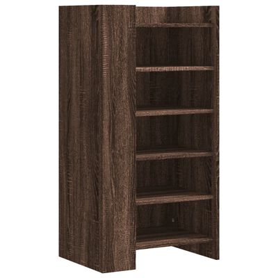 vidaXL Shoe Cabinet Brown Oak 52x37.5x100 cm Engineered Wood