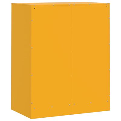 vidaXL Sideboard Mustard Yellow 67x39x83 cm Steel