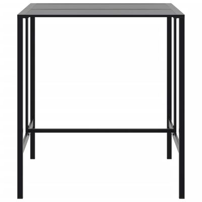 vidaXL Bar Table Black 100x100x110 cm Powder-coated Steel