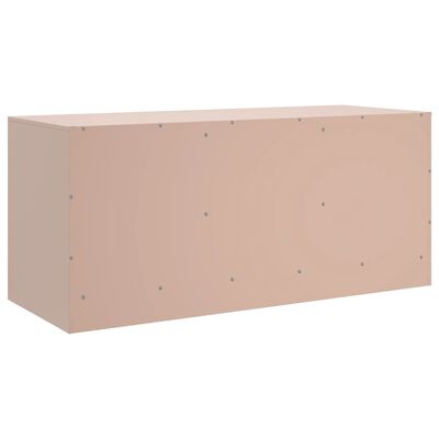 vidaXL TV Cabinet Pink 99x39x44 cm Steel