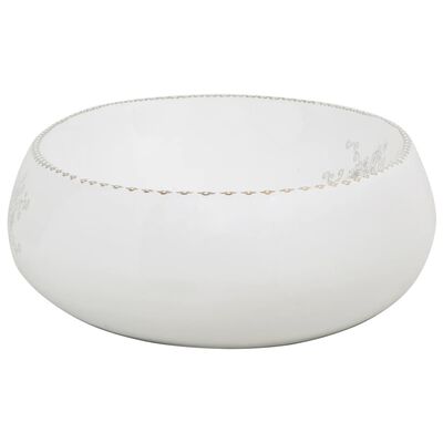 vidaXL Countertop Basin White Oval 59x40x15 cm Ceramic