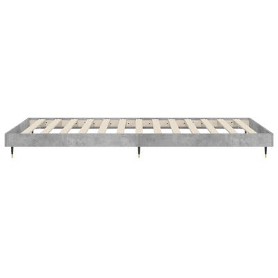 vidaXL Bed Frame without Mattress Concrete Grey 90x190 cm Single