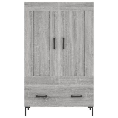 vidaXL Highboard Grey Sonoma 69.5x31x115 cm Engineered Wood