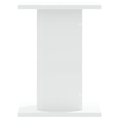 vidaXL Speaker Stands 2 pcs White 30x30x40 cm Engineered Wood