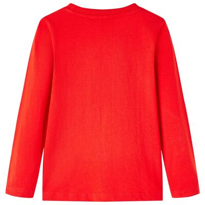 Kids' T-shirt with Long Sleeves Red 104