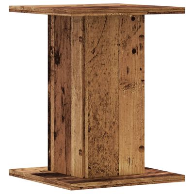 vidaXL Speaker Stands 2 pcs Old Wood 30x30x40 cm Engineered Wood