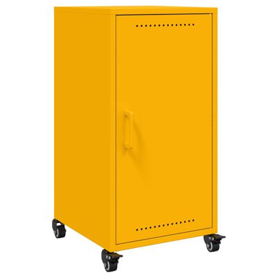 vidaXL Sideboard Mustard Yellow 36x39x72 cm Steel