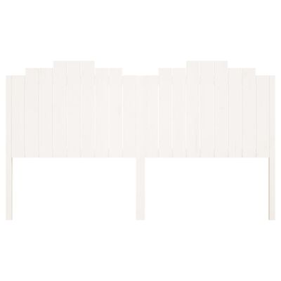 vidaXL Bed Headboard White 186x4x110 cm Solid Wood Pine