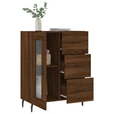 vidaXL Sideboard Brown Oak 69.5x34x90 cm Engineered Wood