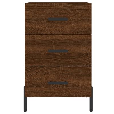 vidaXL Bedside Cabinet Brown Oak 40x40x66 cm Engineered Wood