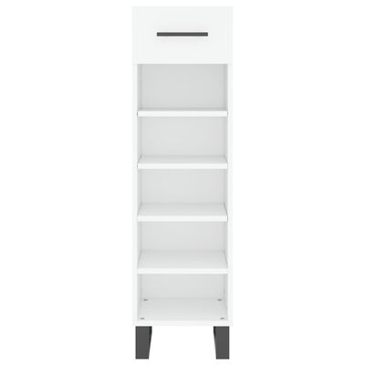 vidaXL Shoe Cabinet White 30x35x105 cm Engineered Wood