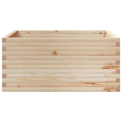 vidaXL Garden Planter 100x100x46 cm Solid Wood Pine