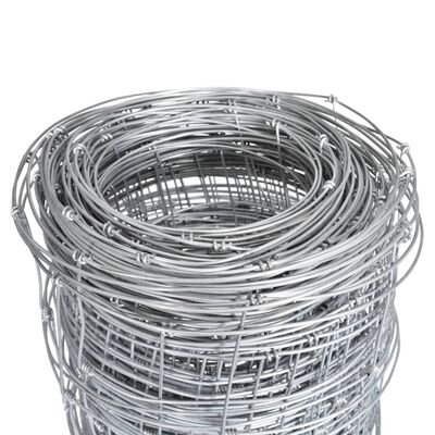 vidaXL Garden Fence Galvanised Steel 50 m 150 cm Silver