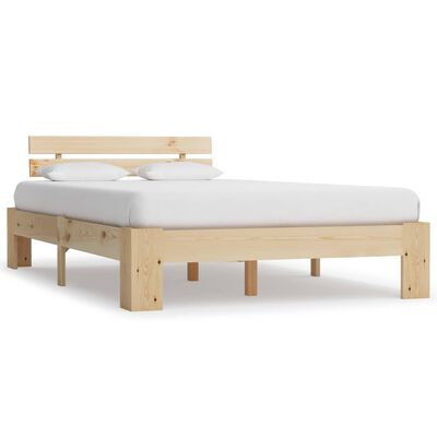 vidaXL Bed Frame without Mattress 140x200 cm Solid Wood Pine