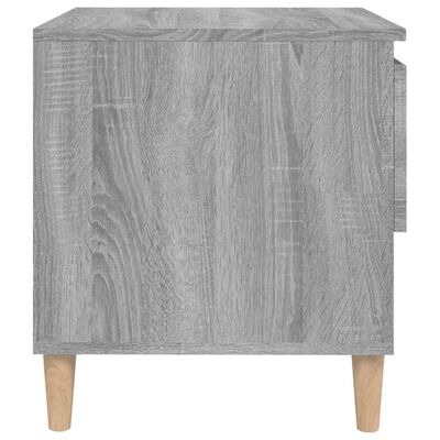 vidaXL Bedside Table Grey Sonoma 50x46x50 Engineered Wood