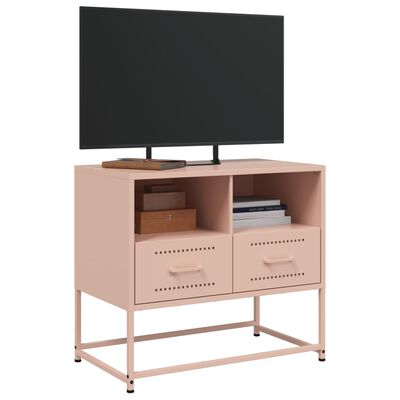 vidaXL TV Cabinet Pink 68x39x60.5 cm Steel