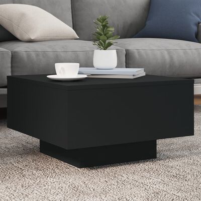 vidaXL Coffee Table Black 55x55x31 cm Engineered Wood